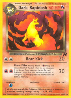 Dark Rapidash TR-44 Uncommon Played Englisch