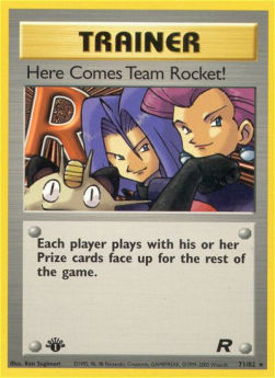 Here Comes Team Rocket! TR-71 Rare Good Englisch