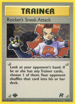 Rocket's Sneak Attack TR-72 Rare Poor Englisch