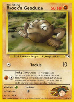 Brock's Geodude GH-38 Uncommon Excellent Englisch