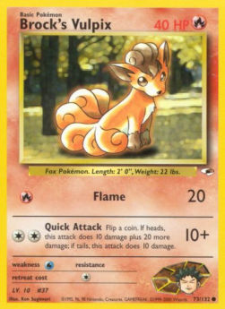Brock's Vulpix GH-73 Common Light Played Englisch