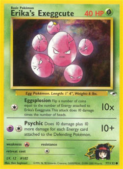 Erika's Exeggcute GH-77 Common Light Played Englisch