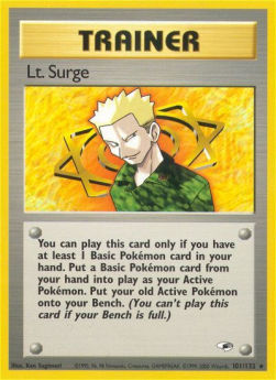 Lt. Surge GH-101 Rare Poor Englisch