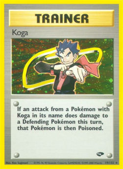 Koga GC-19 Holo Rare Poor Englisch