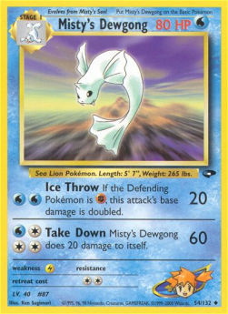 Misty's Dewgong GC-54 Uncommon Played Englisch