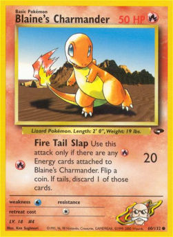 Blaine's Charmander GC-60 Common Played Englisch