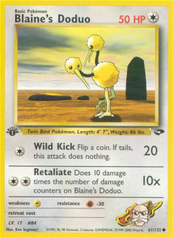 Blaine's Doduo GC-61 Common Poor Englisch