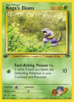 Koga's Ekans GC-77 Common Light Played Englisch