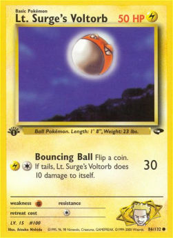 Lt. Surge's Voltorb GC-86 Common Played Englisch