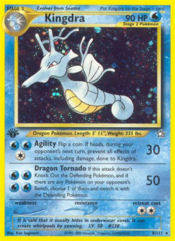 Kingdra NG-8 Holo Rare Light Played Englisch
