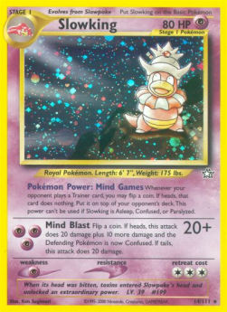 Slowking NG-14 Holo Rare Poor Englisch