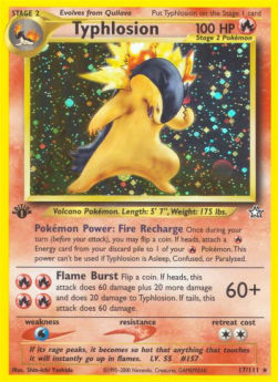 Typhlosion NG-17 Holo Rare Poor Englisch