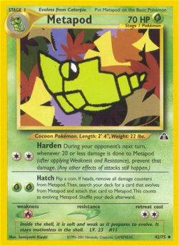 Metapod NDI-42 Uncommon Played Englisch