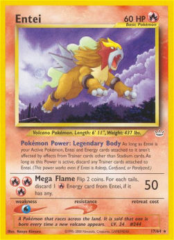 Entei NR-17 Rare Poor Deutsch