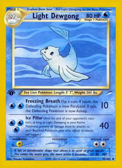 Light Dewgong NDE-45 Uncommon Excellent Englisch