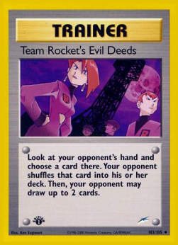 Die Übeltaten des Team Rocket NDE-103 Uncommon Excellent Deutsch
