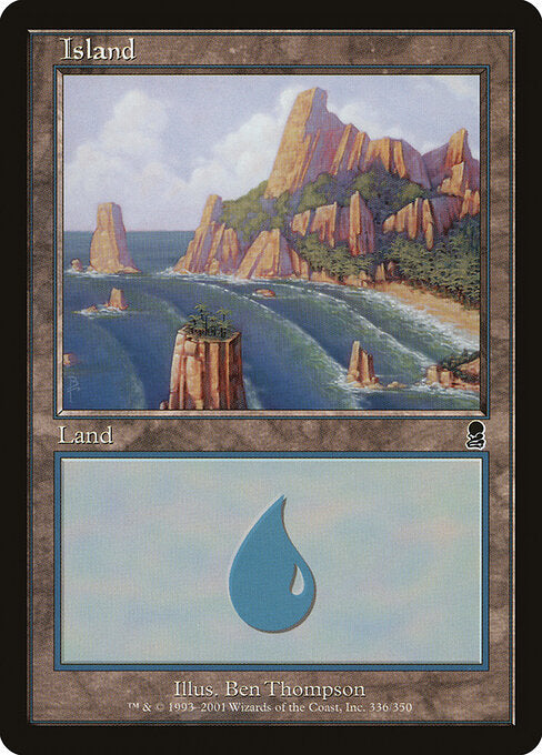 Insel (V.2) ODY-336 Land Light Played Englisch Foil