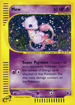 Mew EX-19 Holo Rare Played Deutsch