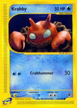 Krabby EX-115 Common Near Mint Deutsch Reverse Holo