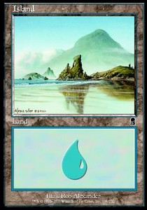 Insel (V.4) ODY-338 Land Light Played Englisch Foil