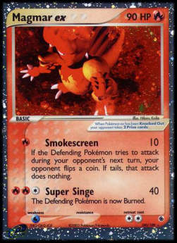 Magmar ex RS-100 Ultra Rare Light Played Italienisch