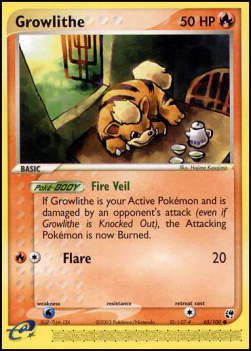 Growlithe SS-65 Common Light Played Englisch