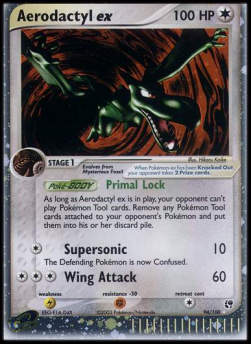 Aerodactyl ex SS-94 Ultra Rare Poor Deutsch