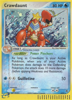 Krebutack (Power Pinchers) DR-3 Holo Rare Excellent Deutsch