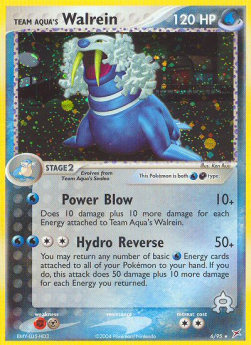 Team Aqua's Walrein MA-6 Holo Rare Played Italienisch