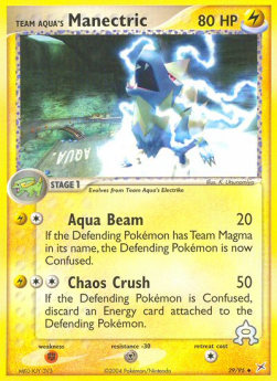 Team Aquas Voltenso (Lightning) MA-29 Uncommon Light Played Deutsch Reverse Holo