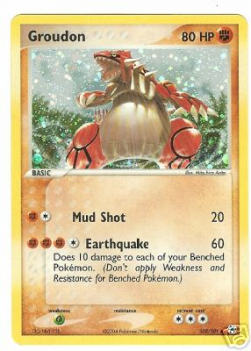 Groudon HL-102 Secret Rare Good Englisch