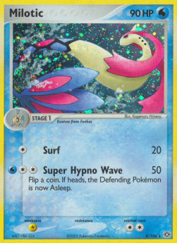 Milotic EM-8 Holo Rare Poor Deutsch