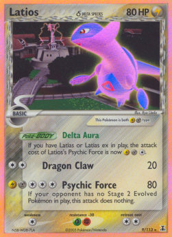 Latios δ Delta Species DS-9 Holo Rare Excellent Deutsch