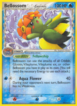 Bellossom δ Delta Species HP-19 Rare Light Played Englisch