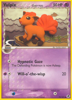 Vulpix δ Delta Species DF-70 Common Light Played Deutsch