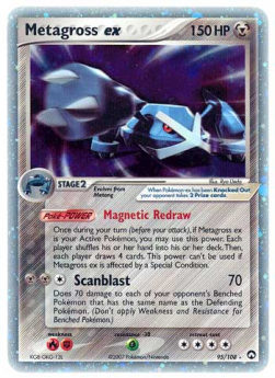 Metagross ex PK-95 Ultra Rare Light Played Deutsch