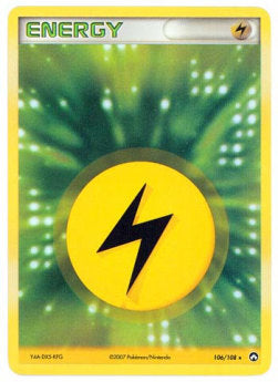 Lightning Energy PK-106 Holo Rare Poor Englisch Reverse Holo