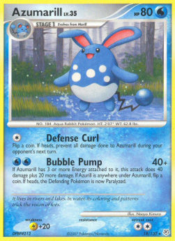 Azumarill Lv.35 DP-18 Rare Good Deutsch