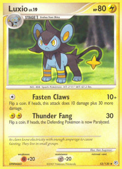 Luxio Lv.19 DP-52 Uncommon Light Played Deutsch Reverse Holo