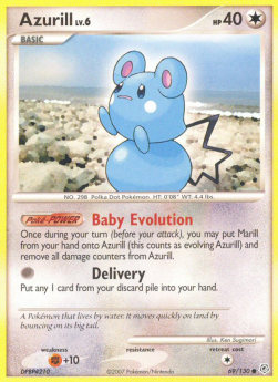 Azurill Lv.6 DP-69 Common Good Deutsch Reverse Holo