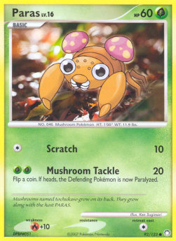 Paras Lv.16 MT-92 Common Excellent Deutsch Reverse Holo
