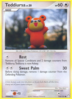 Teddiursa Lv.20 MT-105 Common Light Played Deutsch Reverse Holo