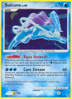 Suicune Lv.44 SW-19 Holo Rare Played Deutsch