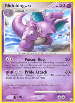 Nidoking Lv.55 SW-34 Rare Good Deutsch Reverse Holo