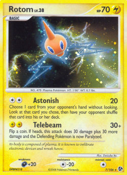Rotom Lv.38 GE-7 Holo Rare Poor Deutsch