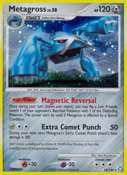 Metagross Lv.58 LA-10 Holo Rare Poor Deutsch Reverse Holo