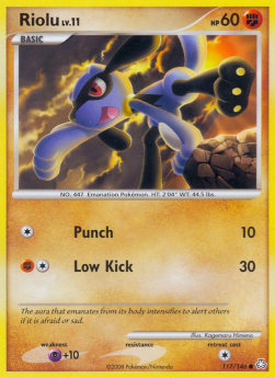 Riolu Lv.11 LA-117 Common Light Played Deutsch