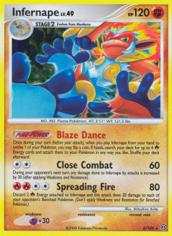 Panferno Lv.49 STF-3 Holo Rare Light Played Deutsch Reverse Holo