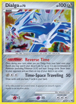 Dialga Lv.72 PL-5 Holo Rare Played Deutsch