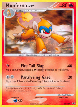 Panpyro Lv.27 PL-56 Uncommon Excellent Deutsch